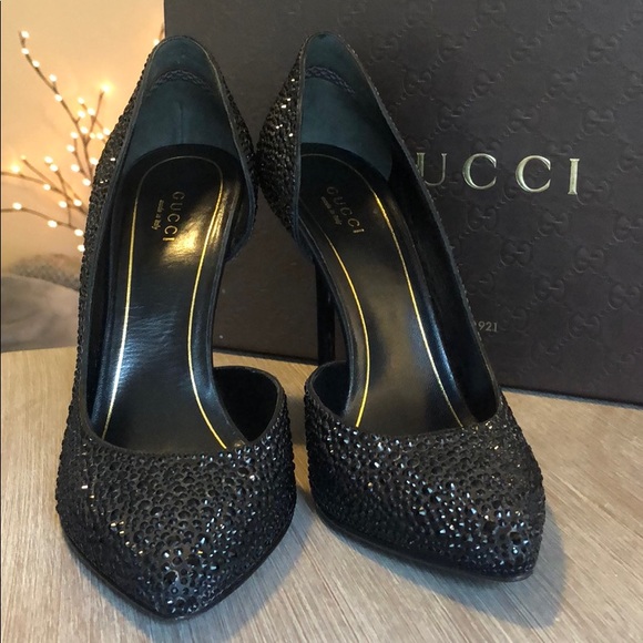 Gucci ‘Raso Seta’ crystal heels - Picture 2 of 7